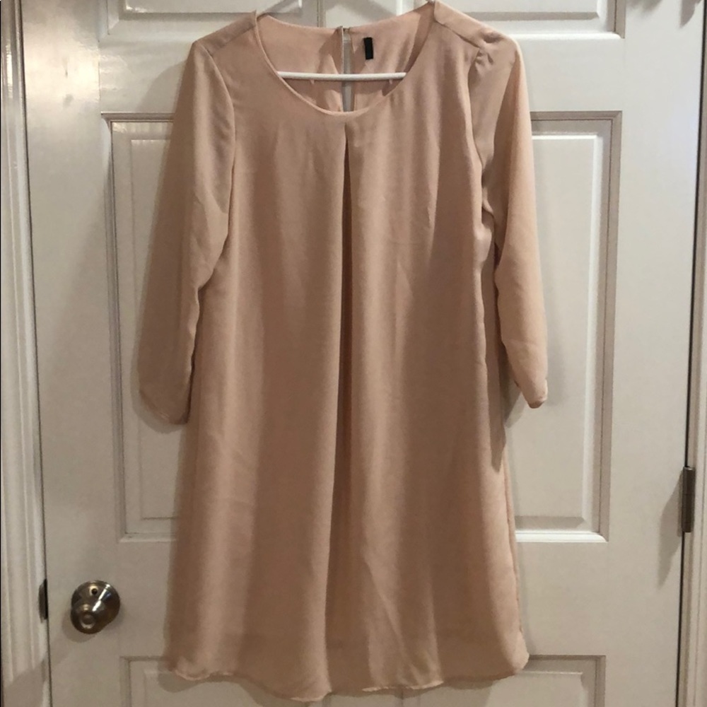 Pink shift dress